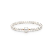 Bratara perle naturale albe si argint placat cu aur roz DiAmanti 254-115B-G Bratara perle naturale albe si argint placat cu aur roz DiAmanti 254-115B-G